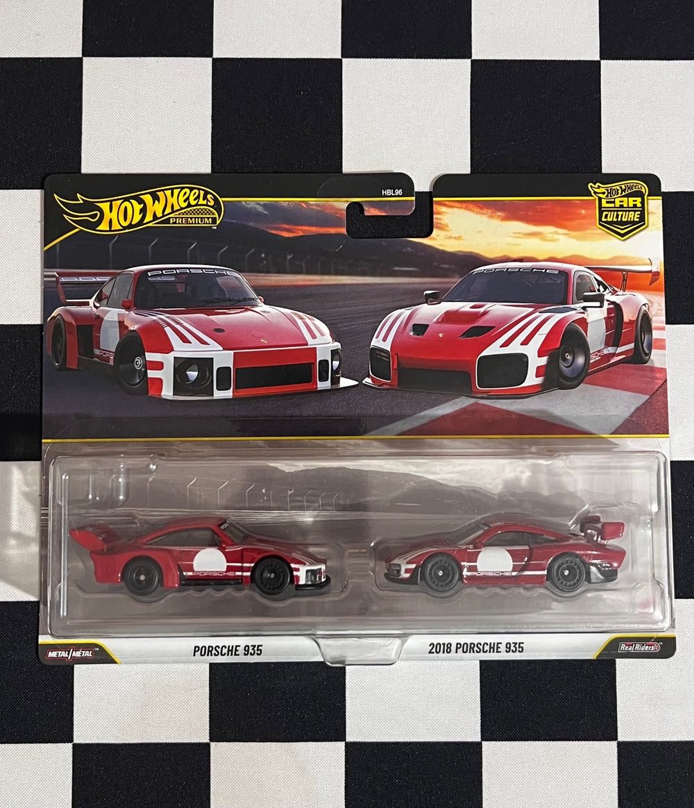 Hot Wheels Premium Car Culture 2-Pack – Porsche 935 + 2018 Porsche 935